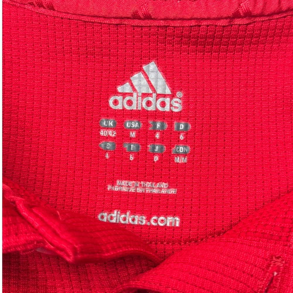 Adidas Mens Spain RFEF Soccer Polo Shirt Red Climalite 2006 ATV002 Size M - Picture 4 of 9